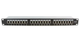 MicroConnect 19" FTP Patch Panel CAT6 24-portů černá (PP-007)