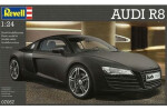 Revell Model Kit Plastic car 07057 Audi R8 černá 1:24