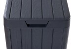 TOOMAX RIO GARDEN zahradní plastový koš 80 L - grafit