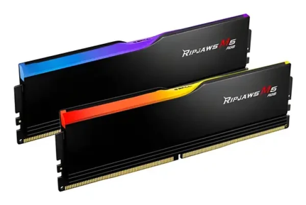 G.Skill Ripjaws M5 RGB černá 96GB (2x48GB) 5200MHz / DDR5 / PC5-41600 / CL40-40-40-83 / 1.1V / XMP 3.0 (F5-5200J4040A48GX2-RM5RK)