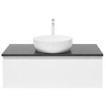 Koupelnová skříňka s krycí deskou SAT B-WAY 99x30x45 cm bílá lesk BWAY100WTKUB BWAY100WTKUB
