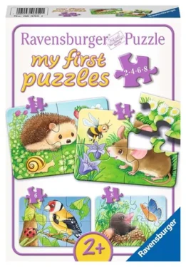 Ravensburger Moje první puzzle Roztomilá zahradní zvířátka 2/4/6/8 dílků