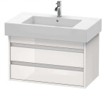 DURAVIT - Ketho Umyvadlová skříňka 48x80x46 cm, 2 zásuvky, lesklá bílá KT664002222