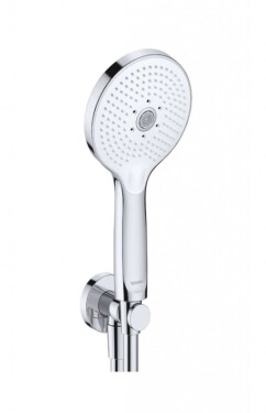 DURAVIT - Sprchy Set sprchové hlavice, kolínka a hadice, 3 proudy, chrom/bílá UV0762001005