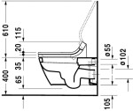 DURAVIT - Starck 2 Závěsné WC, bílá 2533090000