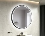 Zrcadlo se senzorem SAT Cool 80x80 cm černá SATZCO80CE SATZCO80CE