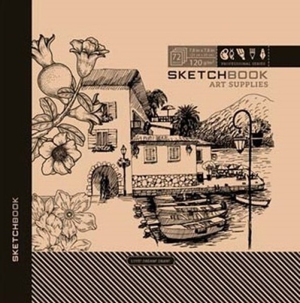 Sketchbook KRAFT VILLA 20 x 20 cm čistý