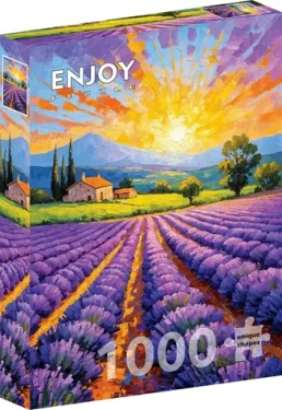 ENJOY Puzzle Levandulový západ slunce