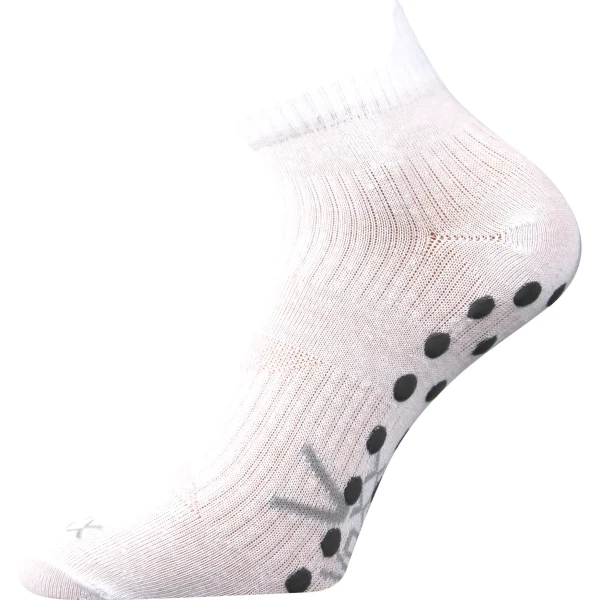 VOXX Ponožky krátké sportovní JOGA s ABS bílé (3 páry) 39-42 111434