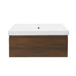 Koupelnová skříňka s umyvadlem SAT B-Way 80x30x45 cm ořech mat BWAY80NUTU1 BWAY80NUTU1
