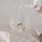 Eulenschnitt Sklenice na vodu s dekorací 370 ml – Rainbow, čirá barva, sklo