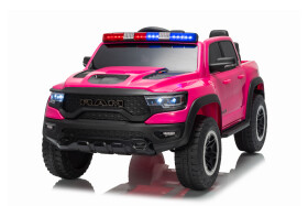 Mamido Elektrické autíčko Dodge Ram růžové s majáky 4x4 | 12V10Ah