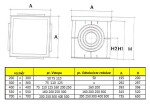 MIDAS Šachta kanálová PP DN 400 x 400 mm hermetická