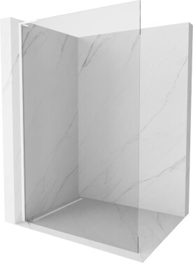 MEXEN - Kioto L Sprchová zástěna WALK-IN 65 x 200, transparent, bílá 800-065-103-20-00