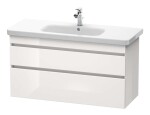 DURAVIT - DuraStyle Umyvadlová skříňka 61x113x45 cm, 2 zásuvky, lesklá bílá DS649502222