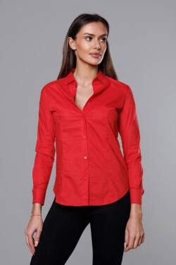 Klasická červená dámská košile (HH039-5) Barva: odcienie czerwieni, Velikost: