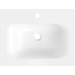 MEXEN - Vela umyvadlo zapuštěné do desky 61 x 46,5, bílá lesk 25236000