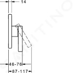 HANSA - Loft Sprchová baterie pod omítku, chrom 87629003