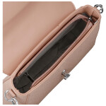 Elegantní dámská koženková kabelka na rameno Ciri, růžová