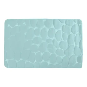 MSV PEBBLES koupelnová předložka 40 x 60 cm pastelově zelená / PU pěna / protiskluzová