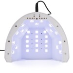 LED Lampa na nehty MollyLux Molly Lac 1 48 W stříbrná, 14361