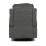 Polohovací křeslo, šedá, látka, TV-4086 GREY2