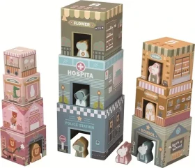 2Kids Toys Skládací věž z kostek City