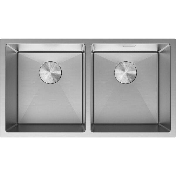 MEXEN - Binox ocelový dřez 2-bowl 800 x 450 mm, nerez 6421802000-01