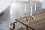 Georg Jensen Svícen Cobra Mirror 20 cm – set 2 ks, stříbrná barva