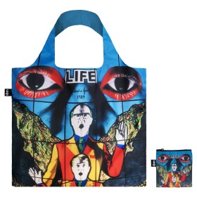Skládací nákupní taška LOQI GILBERT & GEORGE Death, Hope, Life, Fear