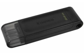Kingston DataTraveler 70 - 64GB černá / Flash Disk / USB 3.2 Gen 1 Type C / poutko na klíče (DT70/64GB)