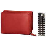 Kožená peněženka Delami Roxy, červená