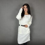 HOSH Pletené šaty ELLIS s páskem Barva: Tmavě šedá