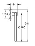 GROHE - QuickFix Start Držák na ručník, matná černá 411742430