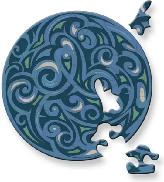 CURIOSI Kulaté puzzle Picoli: Vítr