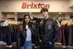 Pánská Kožená Bunda Imperion Flight Pilot Brixton Černá Rub Off Velikost: 5XL
