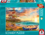 SCHMIDT Puzzle Západ slunce nad zátokou s majákem