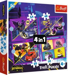 Trefl - Puzzle - Batwheels: Seznamte se 4v1