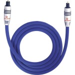 SpeaKa Professional Toslink digitální audio kabel [1x Toslink zástrčka (ODT) - 1x Toslink zástrčka (ODT)] 1.50 m černá SuperSoft opletení Sp