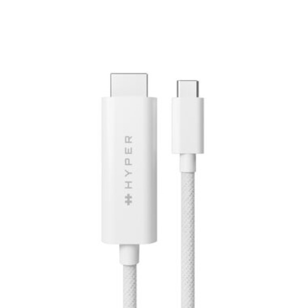 Hyper Kabel 4K USB-C (M) - HDMI (M) 2.5 m bílá (HY-HD6007WHGL)