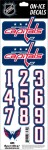 Sport Star Samolepky na helmu Washington Capitals NHL Decals Navy