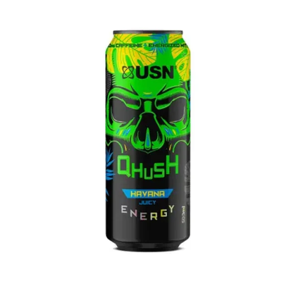 USN Qhush Energy Drink 500 ml green havana juice (17588)