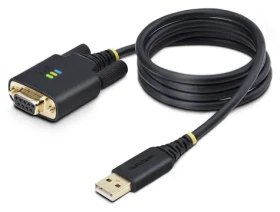StarTech USB na RS232 null modem černá / Redukce / USB Typ-A D-Sub DE-9 / 1 m / FTDI FT232R (1P3FFCNB-USB-SERIAL)