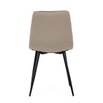 Jídelní židle, béžová, sametová látka, DCL-X7015 CAP2