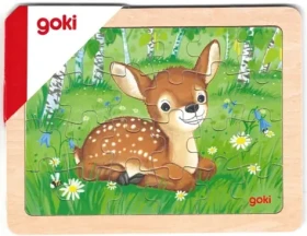 GOKI Dřevěné puzzle Lesní zvířátka: Koloušek