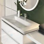 VILLEROY & BOCH - Subway 3.0 Umyvadlo 1000x470 mm, bez přepadu, otvor pro baterii, CeramicPlus, Stone White 4A70A2RW