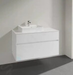 VILLEROY & BOCH - Collaro Umyvadlová skříňka, 1000x548x500 mm, 2 zásuvky, Glossy White C01700DH