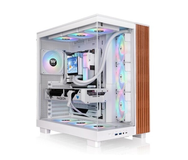 THERMAL TAKE Case View 380 XL WS ARGB, Průhledná bočnice, bílá EDF_964048