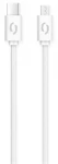 Datový kabel Aligator Power 3A, USB-C/micro USB 1m bílý