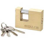 Zámek visací, mosazný B, ø 60 mm, STALCO